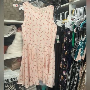 Pink feather dress
